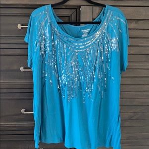 Sequin embellished top